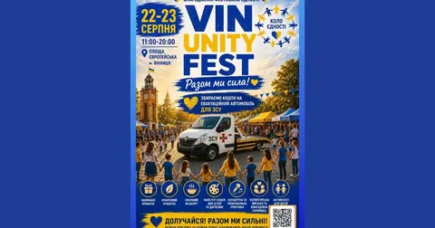 У Вінниці на фестивалі збиратимуть кошти на евакуаційне авто для ЗСУ